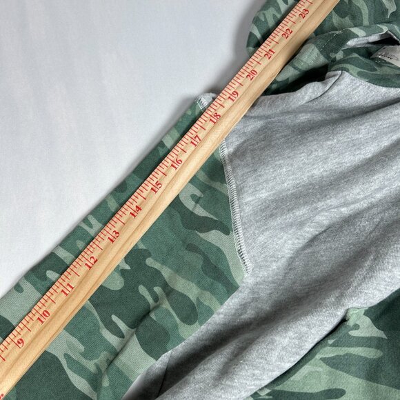 Boys Small Gray Green Camouflage Camo Hoodie Sweatshirt Warm Color-block NWT - Picture 8 of 10
